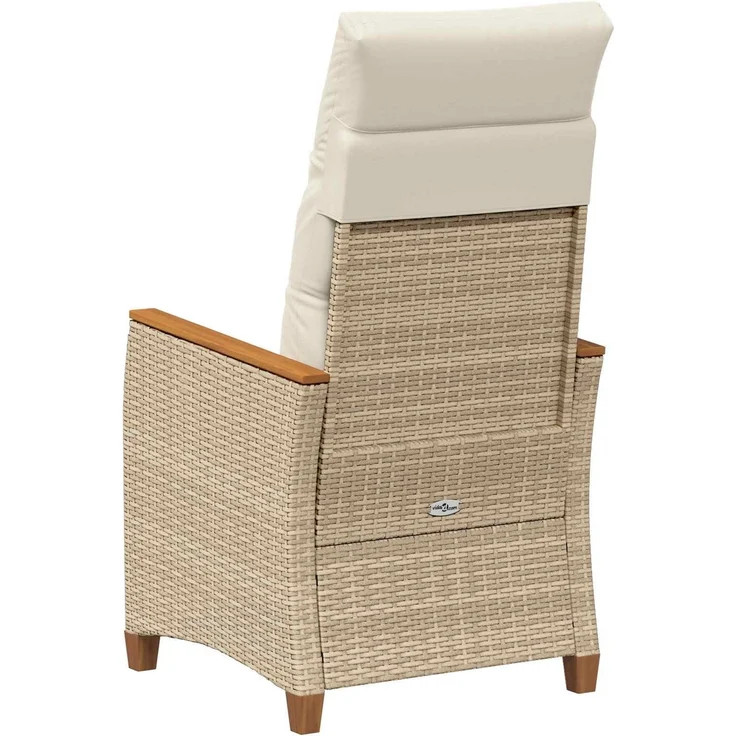 vidaXL Verstellbarer Gartenstuhl Beige und Creme 64 x 57,5 x 112 cm 42026861 – Bild 6