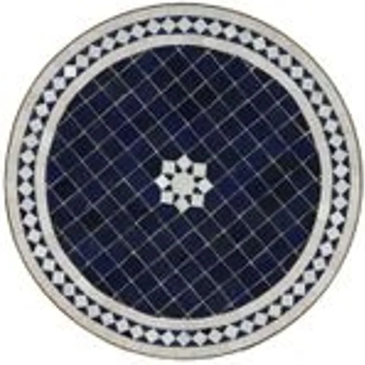 Mosaiktisch aus Marokko - Rund -M60-18