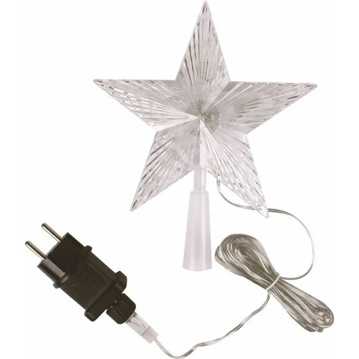 Spetebo Christbaumspitze Weihnachtsbaum Spitze - LED STERN - 10 LED (1-tlg), beleuchtet – Bild 2