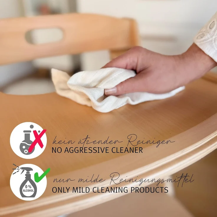 roba Essbrett aus Holz - Erweiterung & Zubehör für Hochstuhl Sit Up Flex - Kompatibel mit Gurtsystem und Hochstuhlauflagen - ab 6 Monaten - Stone washed – Bild 11