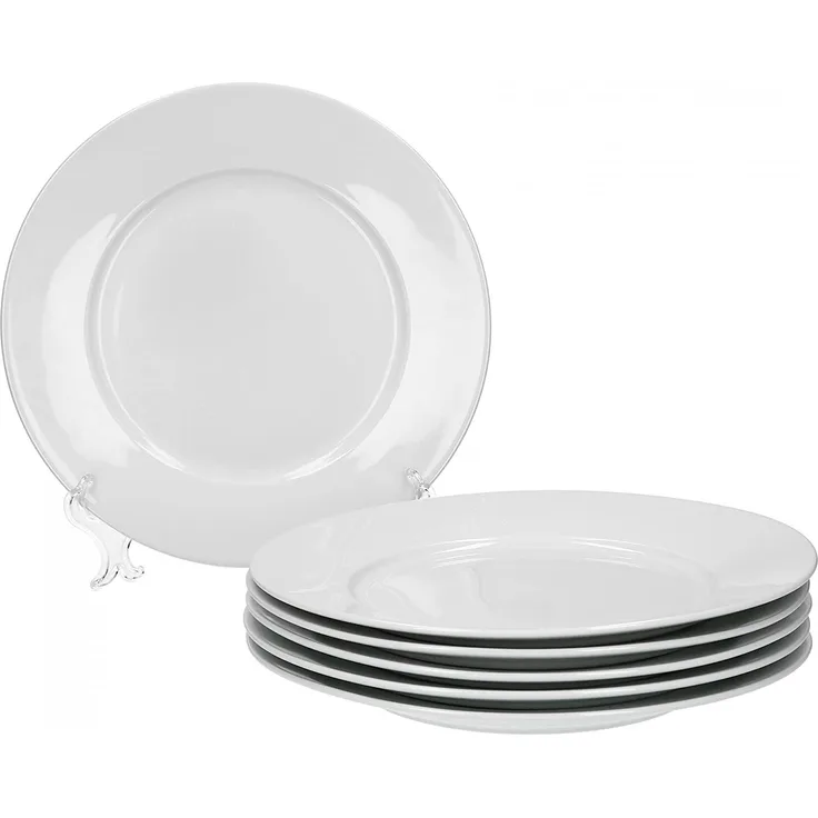 6er Set Essteller flach 24cm Trend