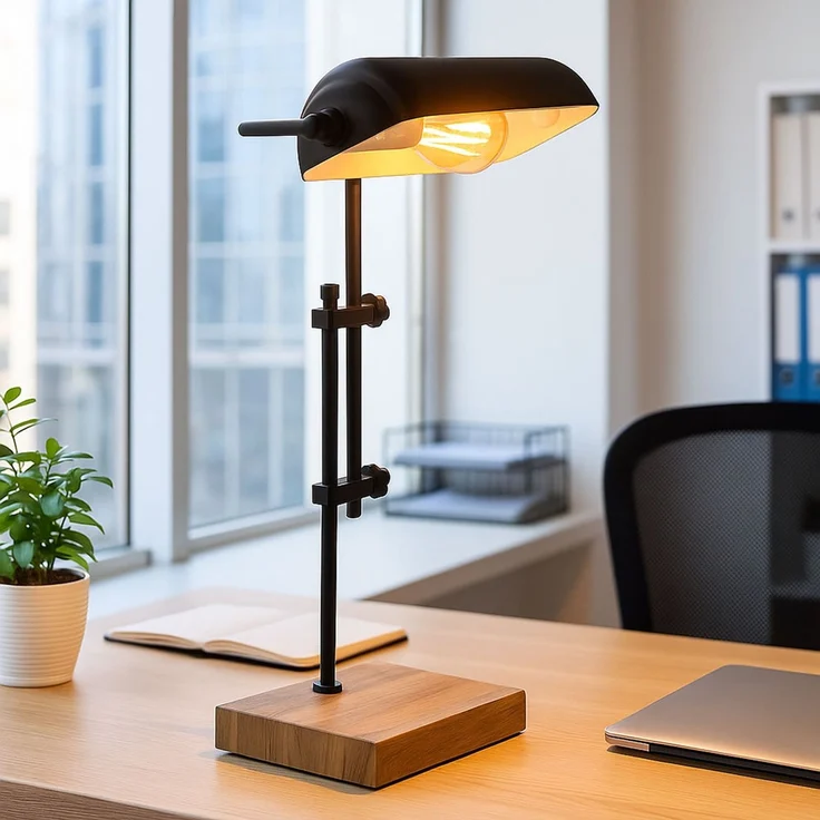 RGB LED Tischleuchte, Holz, Höhe verstellbar, App Steuerung, H 50 cm – Bild 10