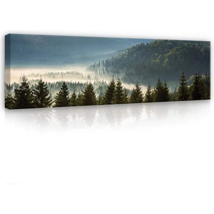 Wallarena Leinwandbild Natur - Mehrfarbig - Modern - Wohnzimmer, Natur, 145 x 45 x 3 cm