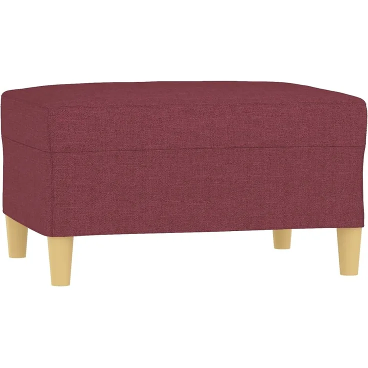 vidaXL Fußhocker Weinrot 70x55x41 cm Stoff 349277