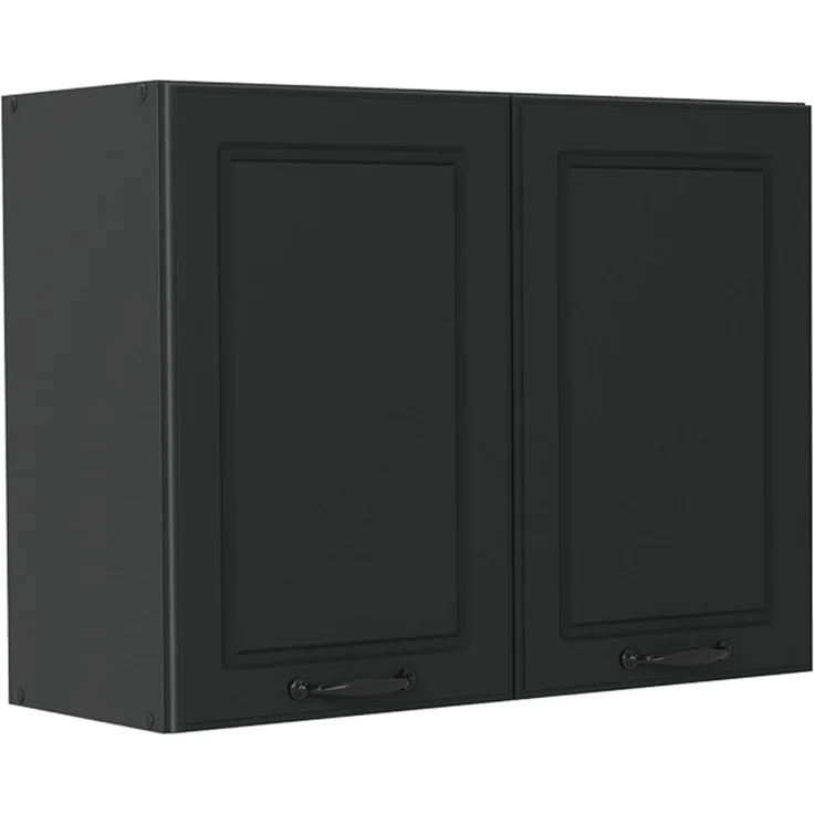Küchenglasschrank R-Line Anthrazit Landhaus/Anthrazit 80 cm Vicco – Bild 1