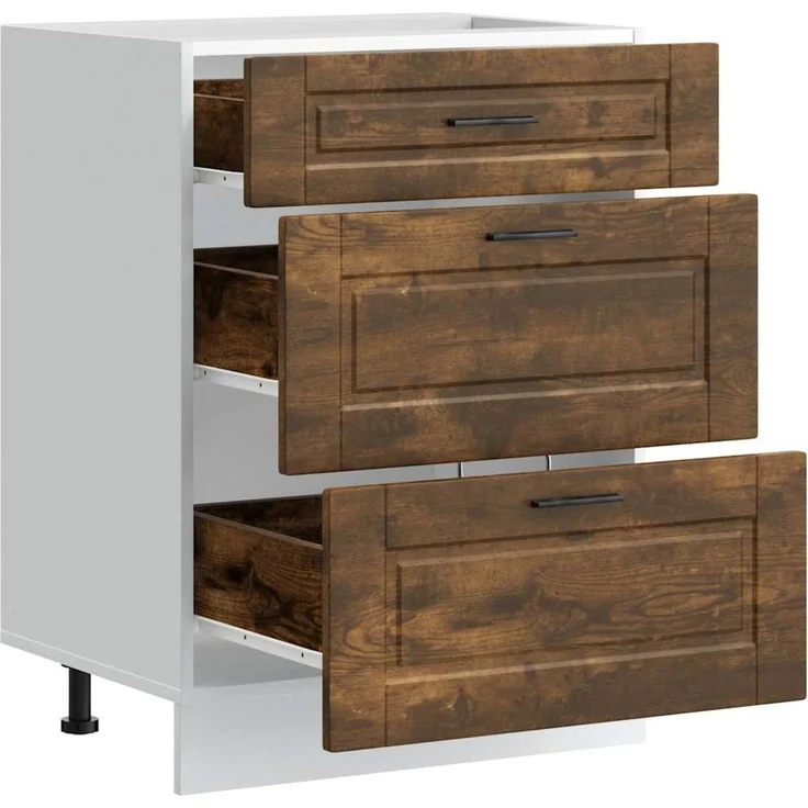 vidaXL Küchenunterschrank Porto Räuchereiche Holzwerkstoff 854264 – Bild 5