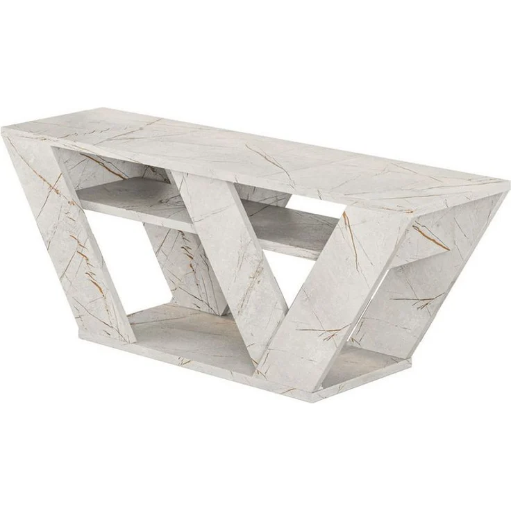 Decortie TV-Schrank Pipralla Moderner TV-Ständer Multimedia Mit Einlegeböden, 110 x 30 x 40 cm – Bild 1