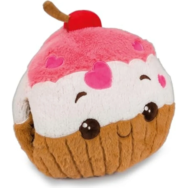 Noxxiez Kuschel-Kissen Handwärmer – Niedliches Kuscheltier für warme Hände Cupcake – Bild 2