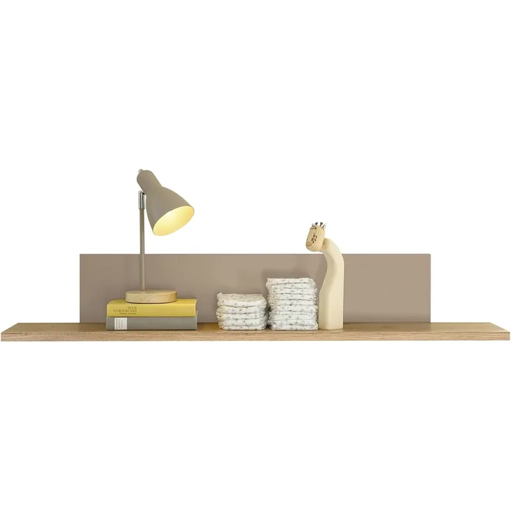Stella Trading Hilda PEPPINI Wandboard in Mauvella Oak – modernes Wandpaneel für das Babyzimmer – 120 x 20 x 19 cm (B/H/T)
