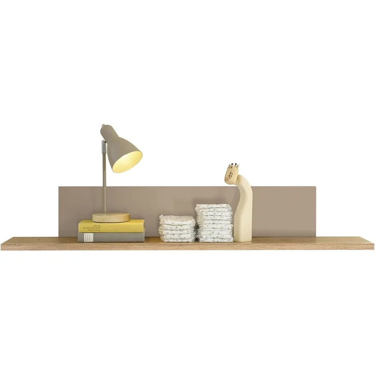 Stella Trading Hilda PEPPINI Wandboard in Mauvella Oak – modernes Wandpaneel für das Babyzimmer – 120 x 20 x 19 cm (B/H/T)