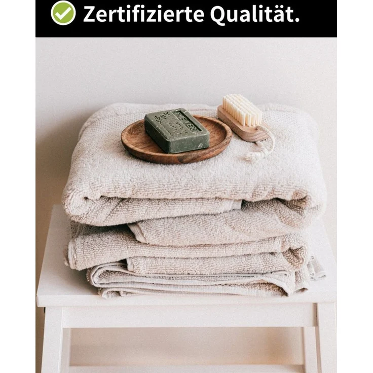 Hometex Premium Textiles Handtuch in Premium Qualität 500 g/m², Feinster Frottier-Stoff 100% Baumwolle, 4x Handtuch, weich, saugfähig, extra schwer & flauschig - TEST BILD TOP MARKE 2025 – Bild 2