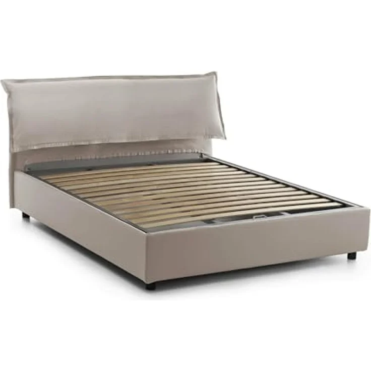 Talamo Italia - Doppelbettgestell Amina, orthopädischer Lattenrost, 100 % Made in Italy, 120 x 190 x 31 cm – Bild 5