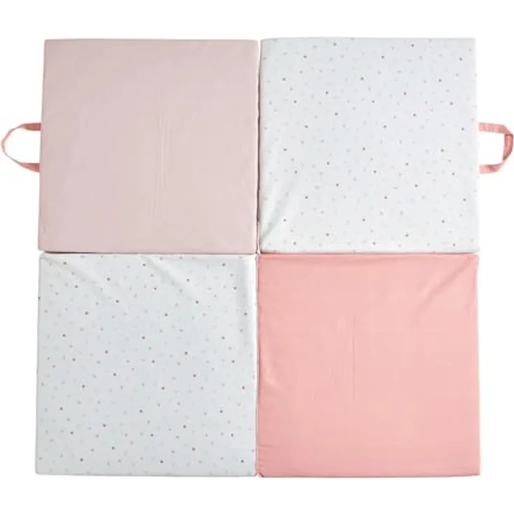 TINÉO - Krabbeldecke – Aktivitätsmatte – Spielteppich für Babys – Motorikmatte – Bodenmatte für Babys – Multifunktional 3-in-1 – 120 x 120 cm
