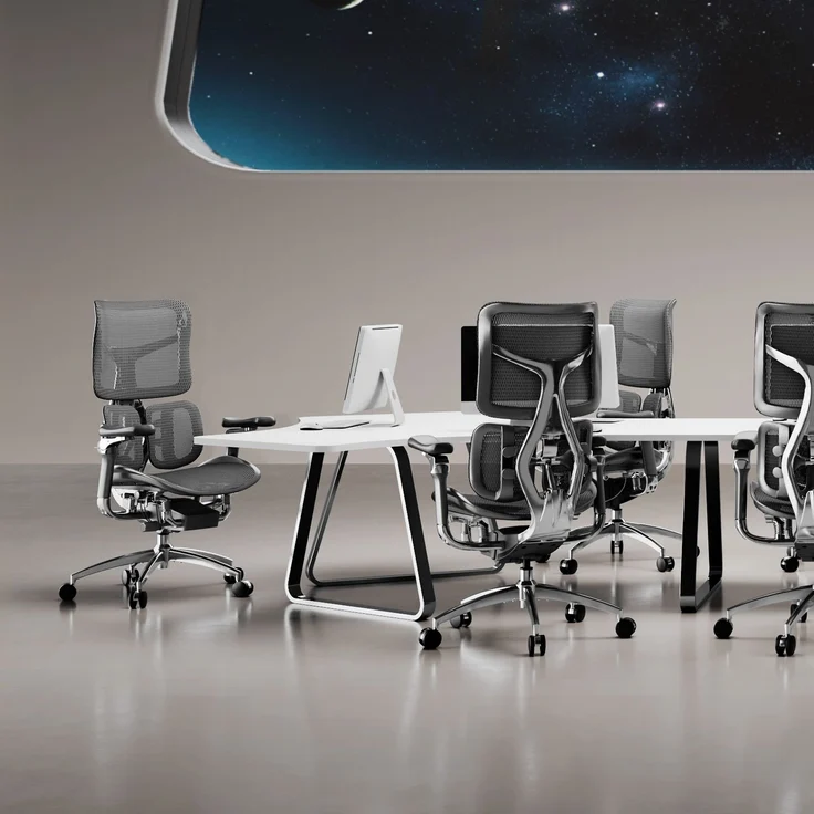 Sihoo 'Doro S300' ergonomischer Schreibtischstuhl, 124,5 x 76 cm, in Grau – Bild 8