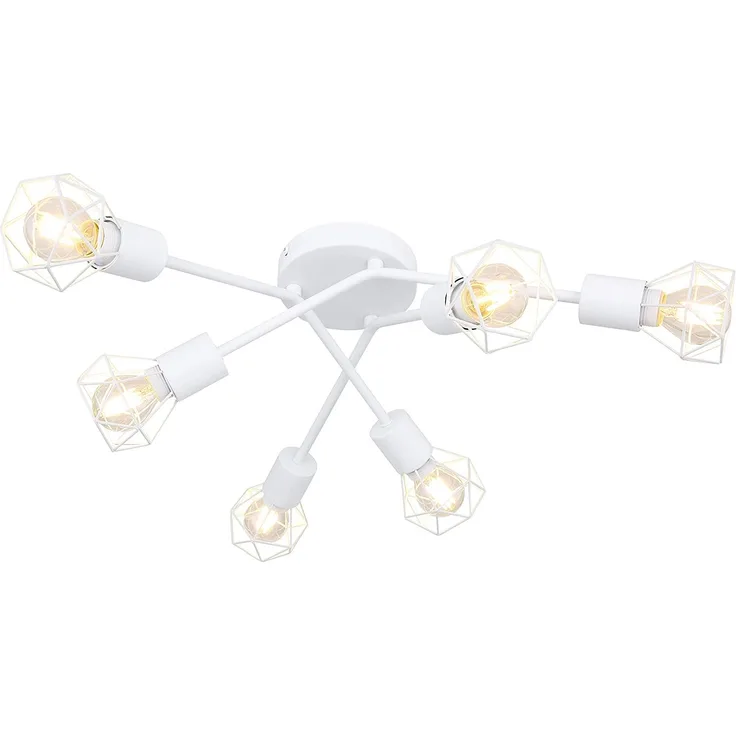 GLOBO Deckenleuchte Wohnzimmer Deckenlampe Schlafzimmer Deckenstrahler 54802W-6