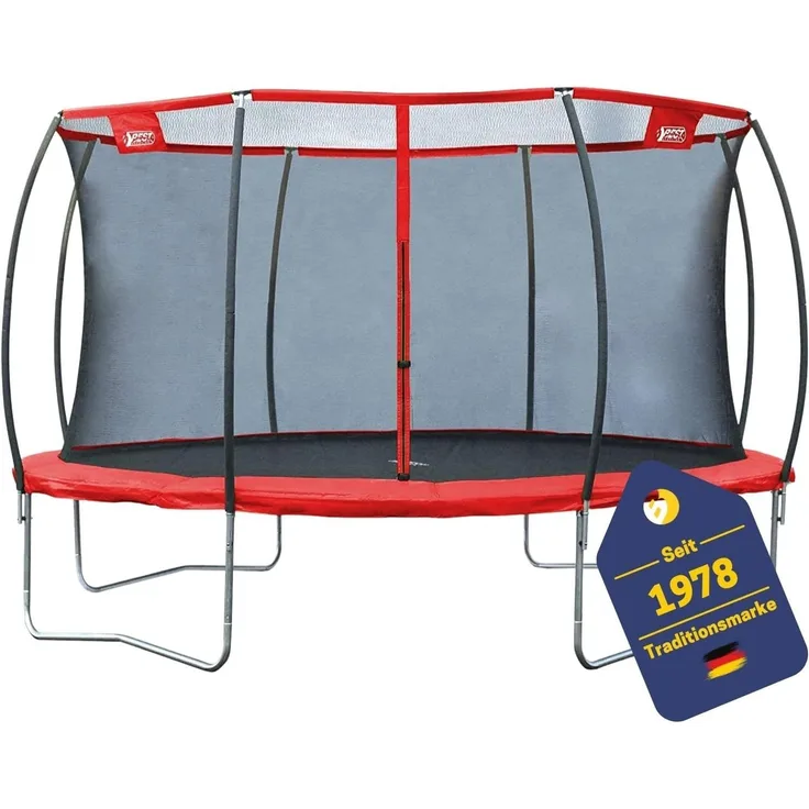 Best Sporting Gartentrampolin 57142 Superstar Red, Ø 426 cm, mit Netz