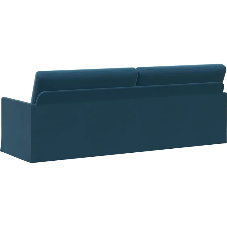 vidaXL 3-Sitzer Sofa Blau 220 x 81 x 82 cm Samt (V) 42041162 – Bild 4