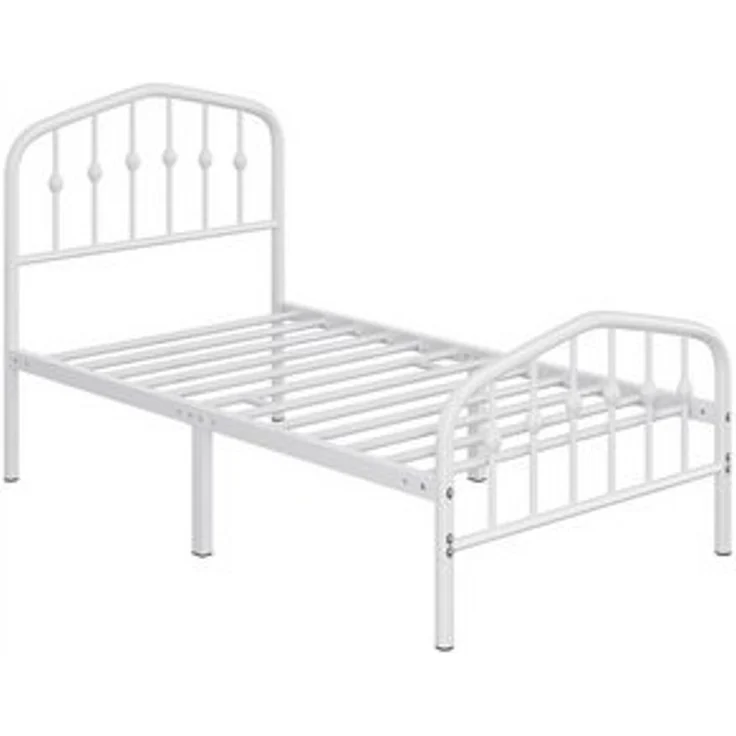 Yaheetech Metallbett 90-160cm (B), Bettrahmen Vintage Bettgestell mit kronenförmigem Kopfteil – Bild 6