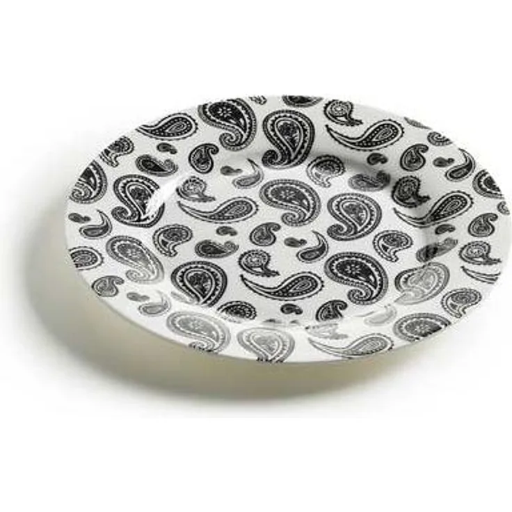 Teller Ø 19,5 cm ART DECO - Paisley - aus Bone China Porzellan