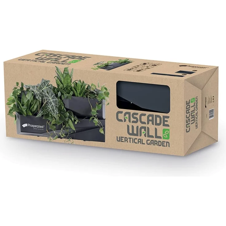 Prosperplast Blumenkasten IO3W800-S433 (2 St), Grüne Wand Blumenkasten Vertikales Gartensystem – Bild 9