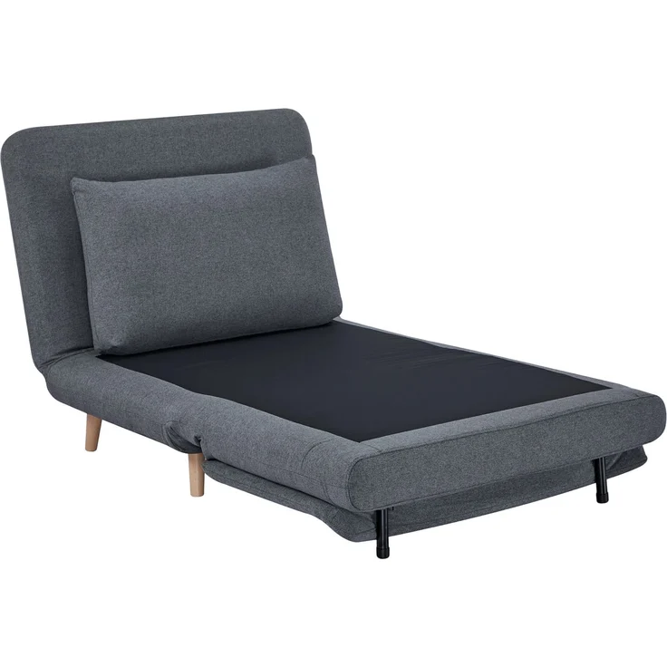 MELAYR, 3-in-1 Schlafsessel mit Bett-Funktion, Liegesessel, verstellbare Rückenlehne, 95 x 90 x 80 cm, Grau – Bild 2
