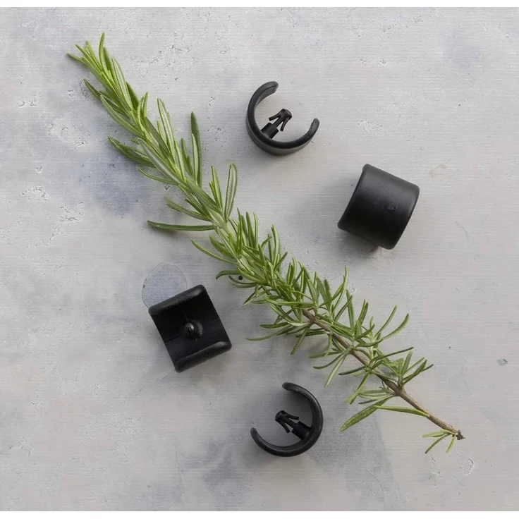 Lafuma Mobilier 4 Fußschoner für Relax-Liegestühle, 20 mm Durchmesser, Anthrazit, LFM2843-1229, Dunkelgrau – Bild 2