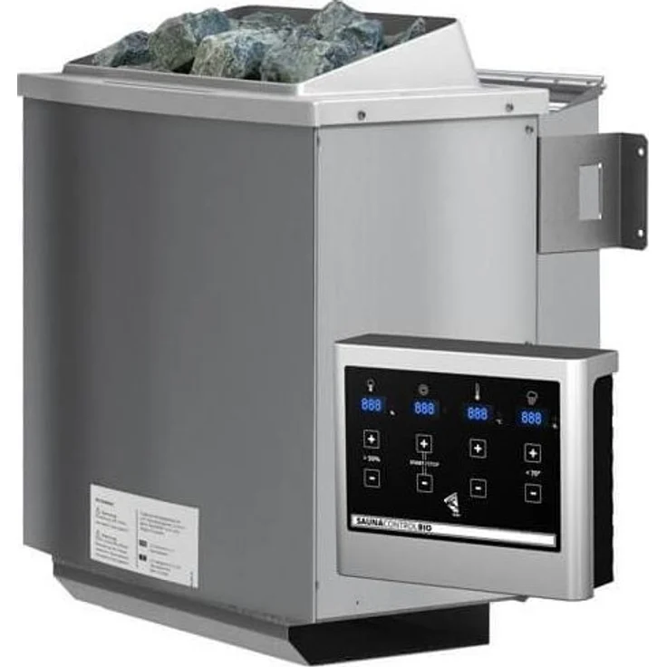 Karibu Ecksauna Antonia + 9kW BIO-Kombiofen mit ext. Steuerung Easy – Bild 2