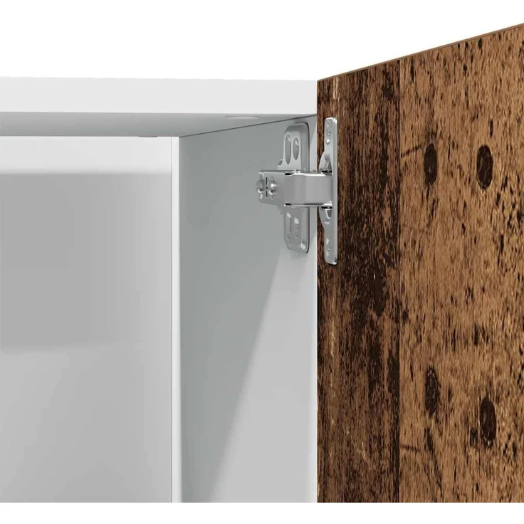 vidaXL Kühlumbauschrank Lyon Altholz-Optik 60x57x207 cm Holzwerkstoff 856125 – Bild 12