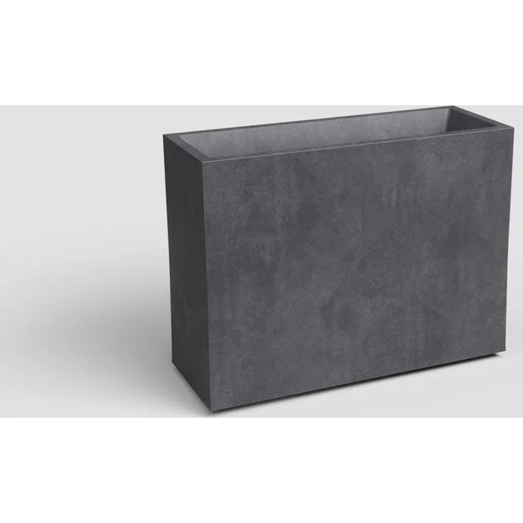 Artevasi 'Sydney' Blumenkasten, 50L, Kunststoff anthrazit, 80x68 cm