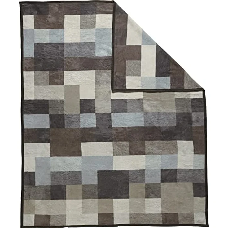 Wohndecke Wohndecke "Palermo", Erwin Müller, Baumwollmischung Karo – Bild 2