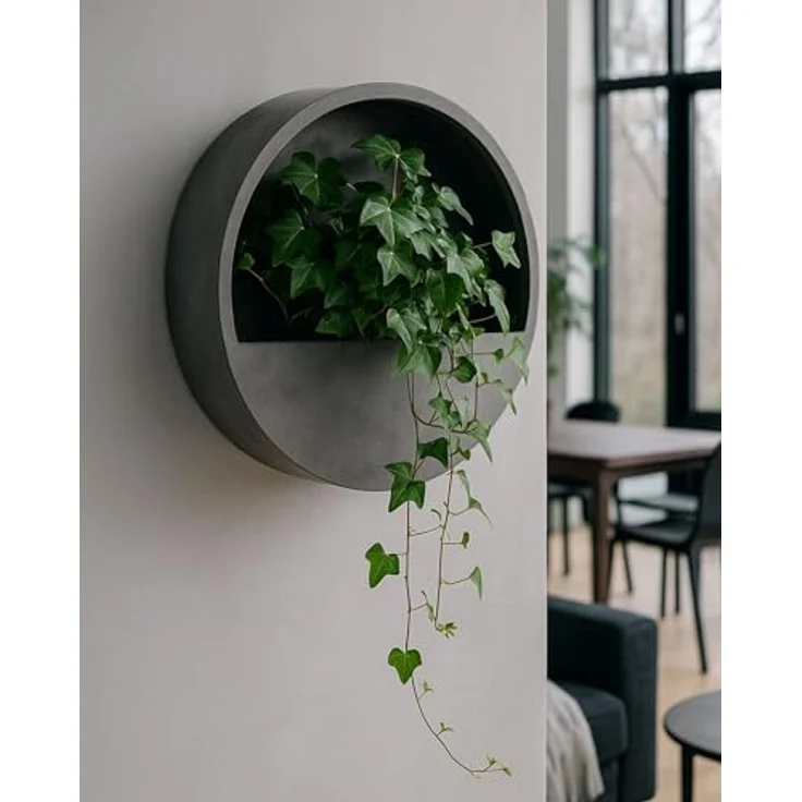 finestgreen Pflanzkübel Hanging Wally Wandgefäß, aus Fiberstone, wasserdicht, frostfest und UV-beständig – Bild 3