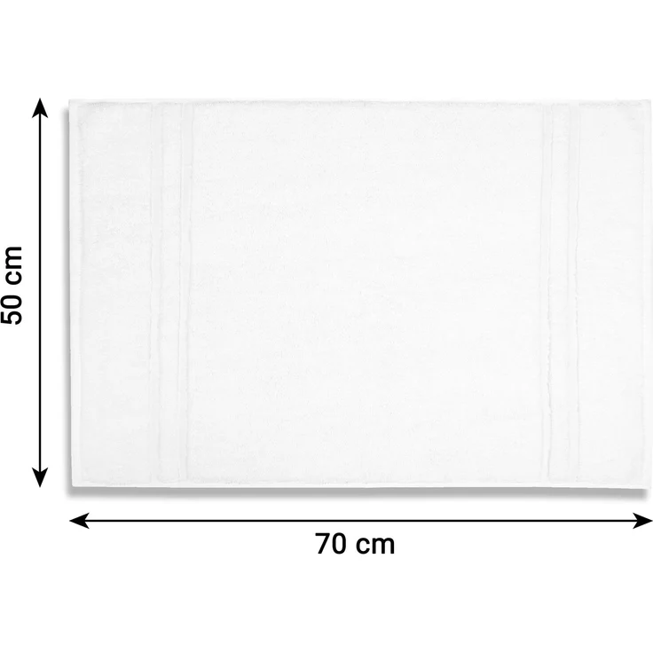 ZOLLNER 2er Set Badevorlagen, 50x70 cm, 100% Baumwolle – Bild 2