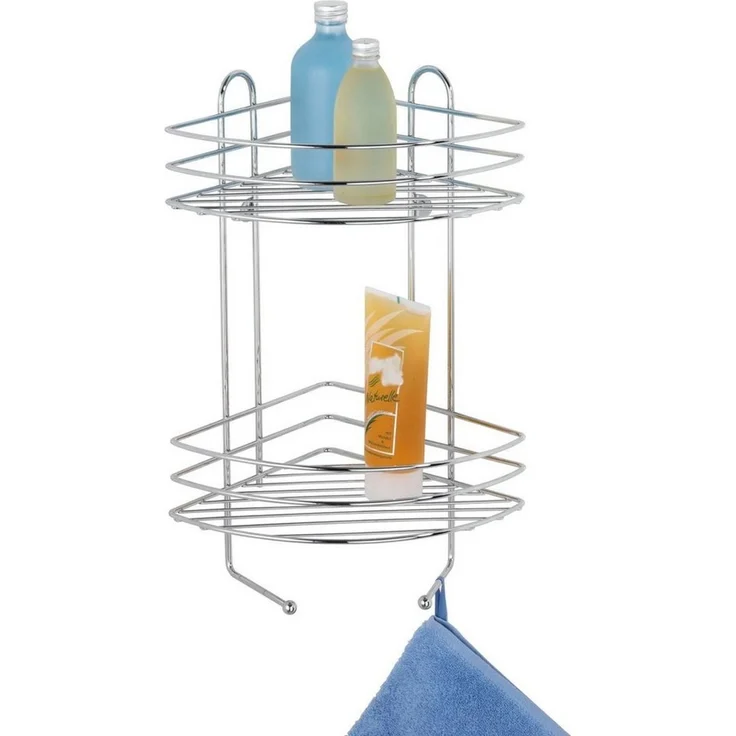 Wenko Eckduschkorb Exclusiv Stahl, chrom, 2 Ablagen – Bild 3