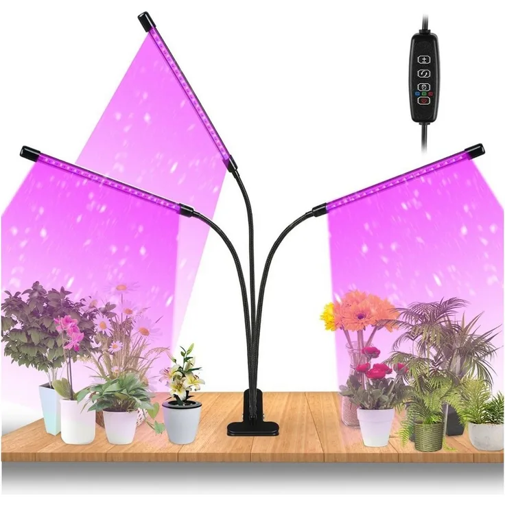Clanmacy Pflanzenlampe 30W/40W LED Pflanzenlicht mit 10 Helligkeitsstufen Wachstumslampe