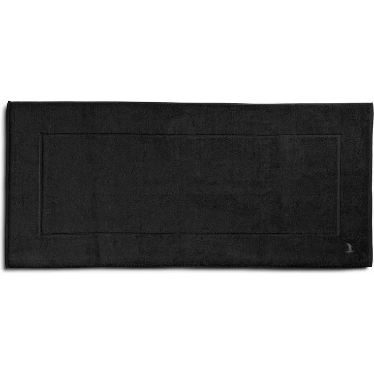 möve Superwuschel Badteppich 60x130 cm aus 100% Baumwolle, black