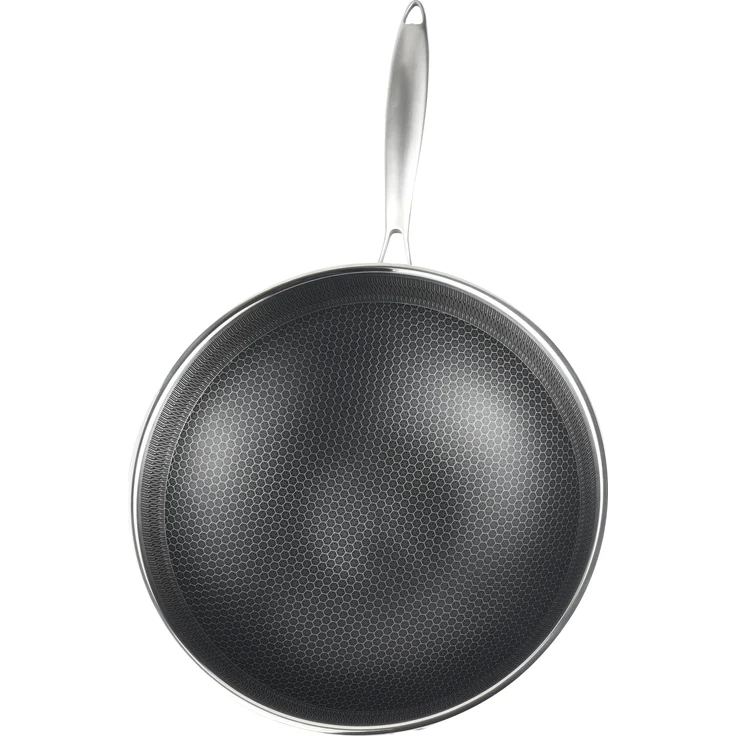 Pfannkuchen Pfanne Edelstahl Wabenstruktur Ø28cm Induktion Pfanne Anti Haft Kratzfest – Bild 3