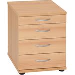 Möbelpartner Manni Bürocontainer, samerbergbuche, ca. 41,6 x 50,0 x 53,4 cm (BxTxH)