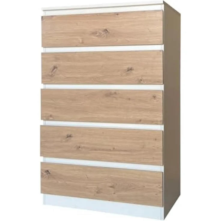 HTI-Living Kommode Kommode mit 5 grifflosen Schubladen (Stück, 1 St, 1 Kommode), Sideboard