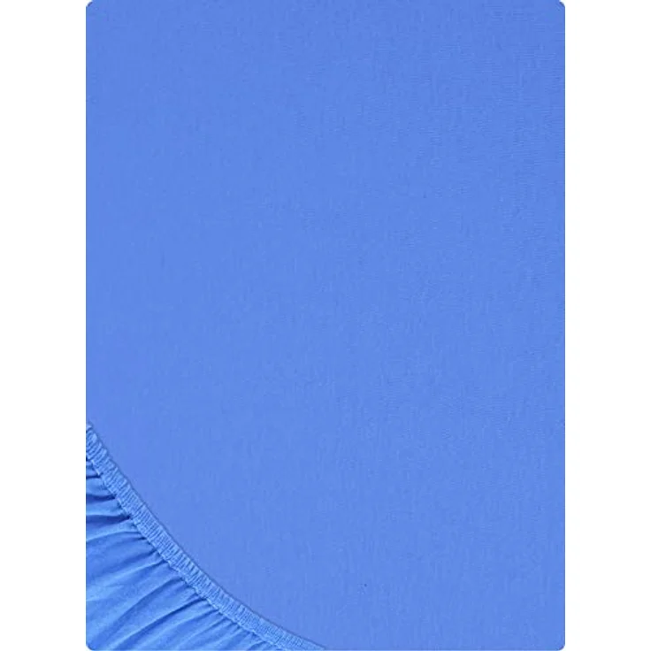 Buymax® Spannbettlaken 120x200 cm Baumwolle 100% Spannbetttuch Bettlaken Jersey, Matratzenhöhe bis 25 cm, Farbe Hellblau – Bild 10