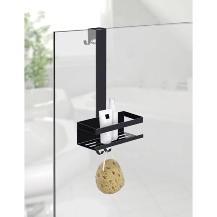 WENKO BRIBANO Duschablage, Schwarz, zum Einhängen – Bild 2