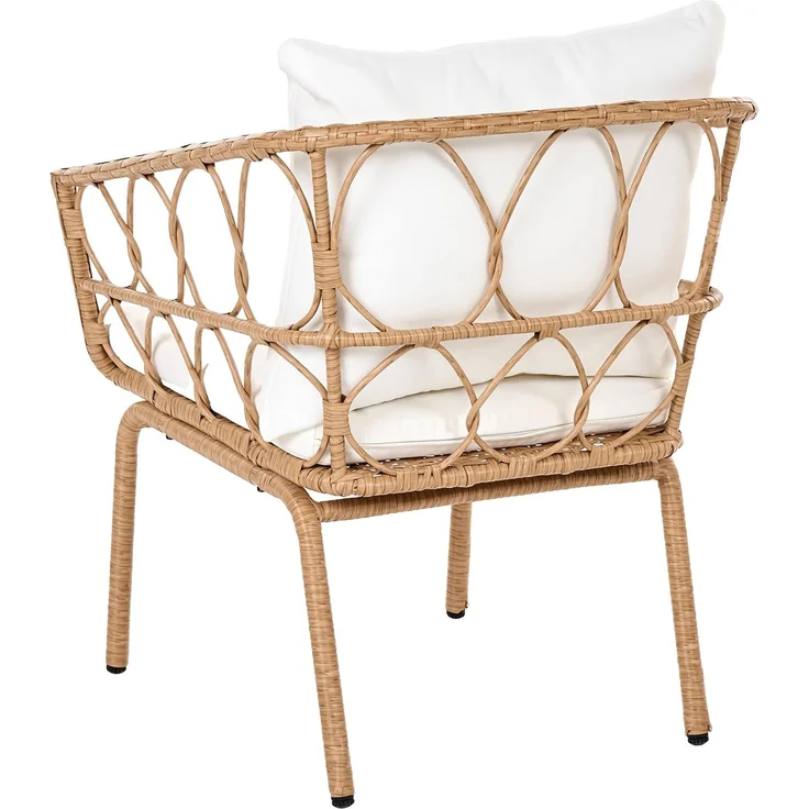Bistro Set FERLA Polyrattan Hellbraun – Bild 6