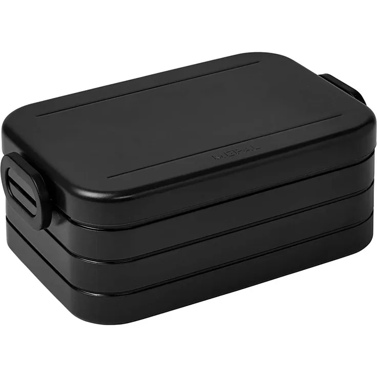 Mepal Take a Break midi – Limited Edition Schwarz / Black Edition – 900 ml Inhalt – Lunchbox mit Trennwand – ideal für Mealprep – spülmaschinenfest, ABS