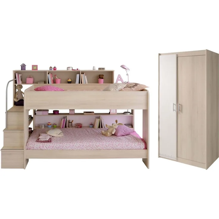 2-tlg. Kinderzimmer-Set 'Akazie Melvin'