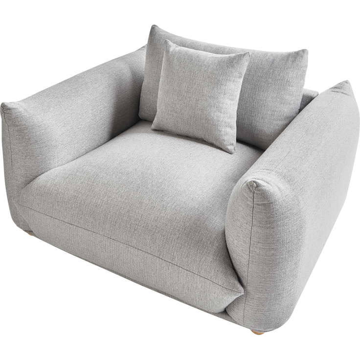 Sessel LUVOS Stoff Hellgrau – Bild 6