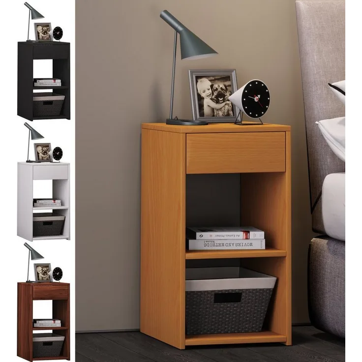 VCM Nachttisch Sledo 913243 Kern-Nussbaum H. 65 x B. 35 x T. 35 cm
