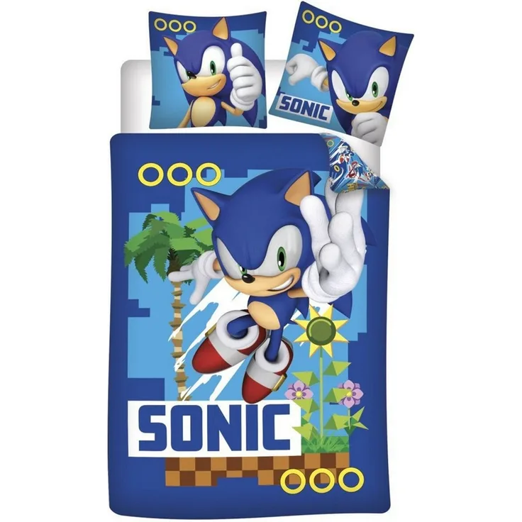 Sonic Kinderbettwäsche Sonic the Hedgehog Turbo Kinderbettwäsche 100x135 cm