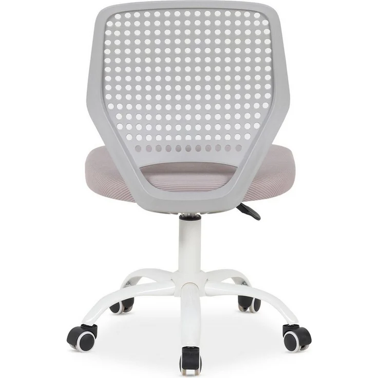 IDIMEX Drehstuhl JADE, Schreibtischstuhl für Kinder höhenverstellbar mit Kunststofflehne Grau – Bild 3