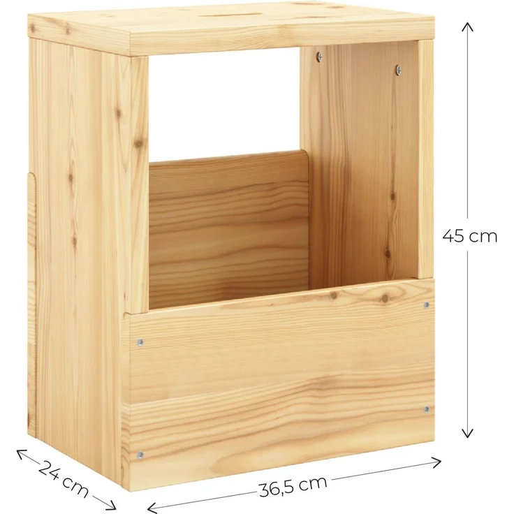 Beistelltisch Hocker GRAB-IT Ablage Kiefer natur von Karup – Bild 3