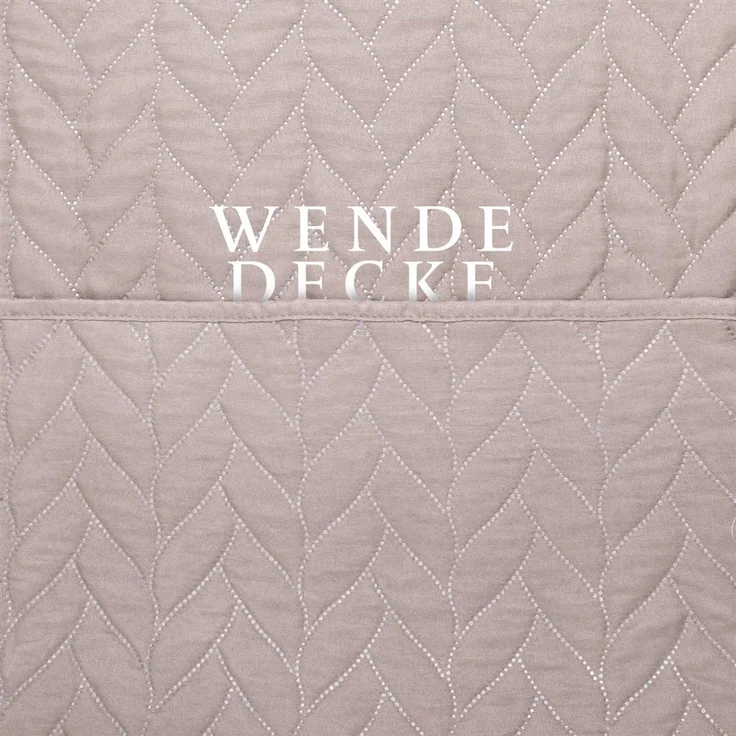 Tagesdecke ( Beige ) 220x240 cm mit wattierter Zwischenlage, Bettüberwurf - Überwurfdecke, Sommerdecke gesteppt - Steppdecke, Wendedecke – Bild 4