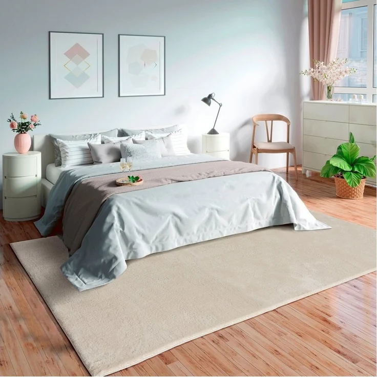 merinos Teppich Loft 37, Kunstfellteppich, rechteckig, Höhe: 16 mm, weich und kuschelig, Fell Haptik, Anti-Rutsch-Unterseite – Bild 2